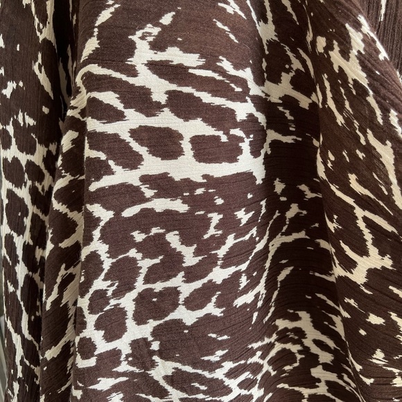 Roaman’s Animal Print Shirt Dress Women’s 22W Duster Coverup Plus Size Empire - Picture 9 of 13